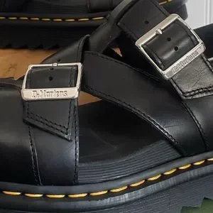 Dr. Martens TERRY II Fisherman\'s Sandals with Metal Deco 8092 Leather Fisherman Sandals in Dark Brown | Dr. Martens main image 4